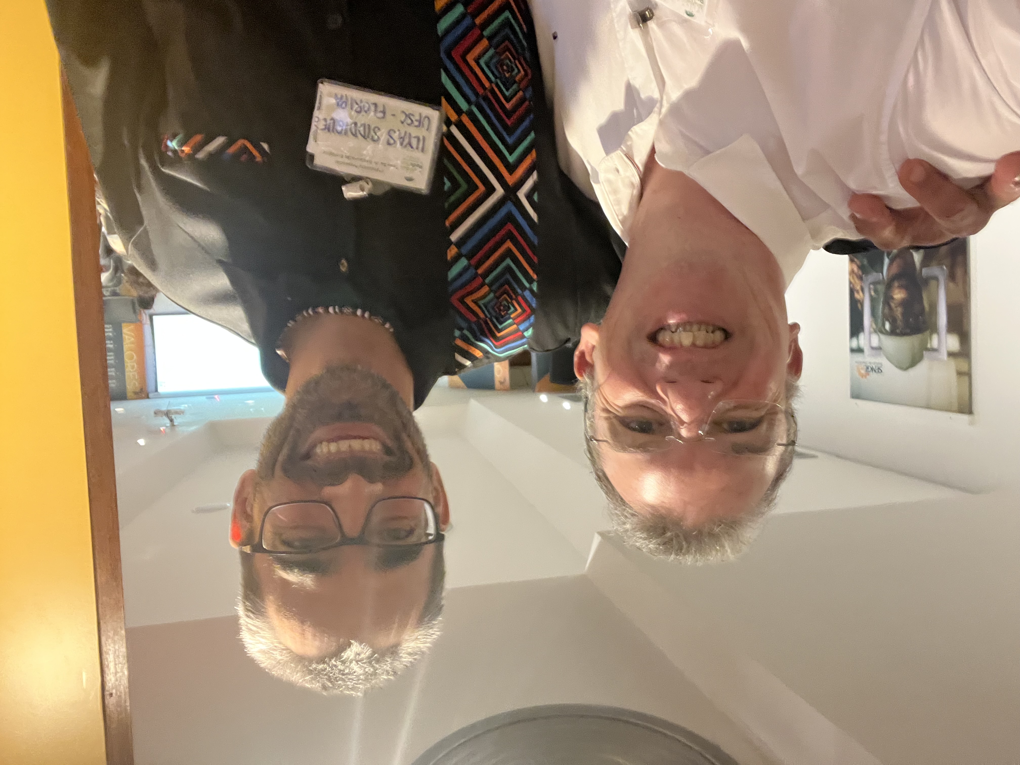 Andrey Andrade e Prof. Ilyas Siddique no 1º Encontro da Rede Sul de Restauração Ecológica
